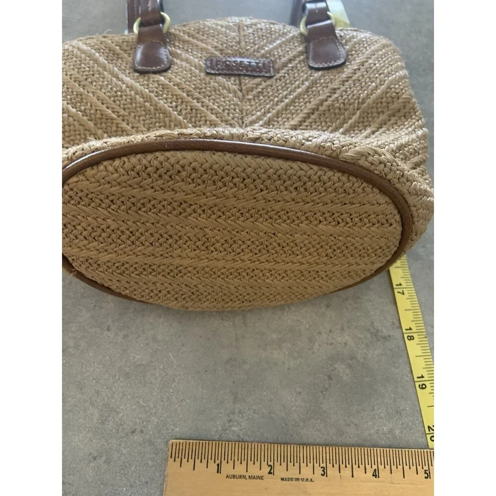 Rosetti Shoulder Handbag Soft Woven Rattan Wicker Style - Boho, Beach, Spring